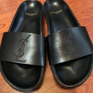 Yves Saint Laurent Leather Slides size 39
